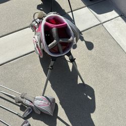 Top Flight Junior Pink Golf Set 
