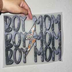 Mom Heat Transfer Sticker 