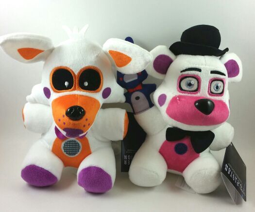 FIVE NIGHTS AT FREDDY'S SISTER LOCATION TOY SET OF 2 LOLBIT AND FUNTIME FREDDY 6" PLUSH DOLL