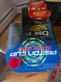 Toddler desk chair table Lightening McQueen Cars