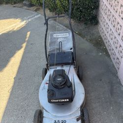 Craftsman Push Mower Good Working Condition Tested Before Buy It. “”””””grass Cacher Bag Not Right Fit “”””. 150$$ Cash 