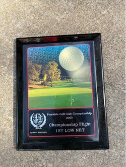 Golf Award Plaque