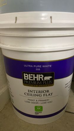 5 gallon paint (interior) white