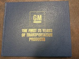 GM Automobile 75year Hardcover Book