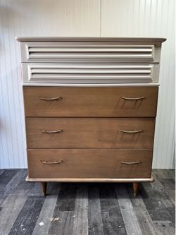 Newly Refinished Mcm Highboy Dresser
