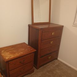 Two Dressers One Mirror