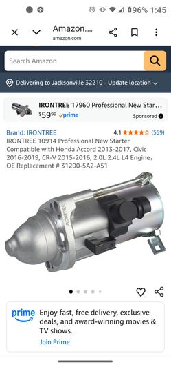 New Honda starter