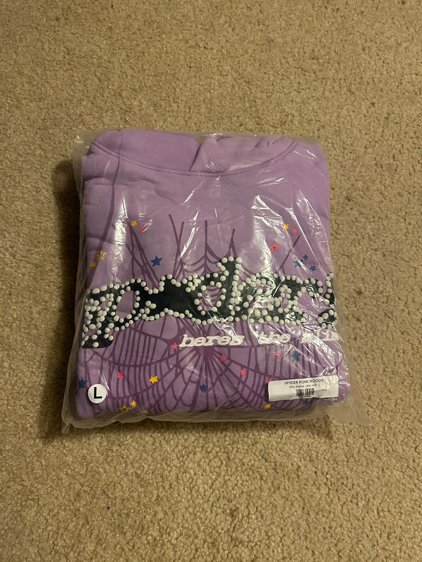sp5der hoodie size L