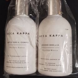 GIFT READY!  ACCA KAPPA WHITE MOSS BODY LOTION & SHOWER GEL (6.7oz) UNISEX FRAGRANCE 