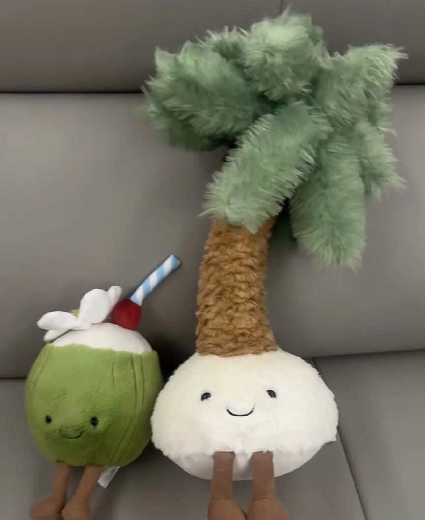 Coconut Tress And Coconut Plush Toy