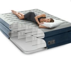 Intex 22in Queen Dura-Beam Control Comfort Air Mattress with Internal Pump