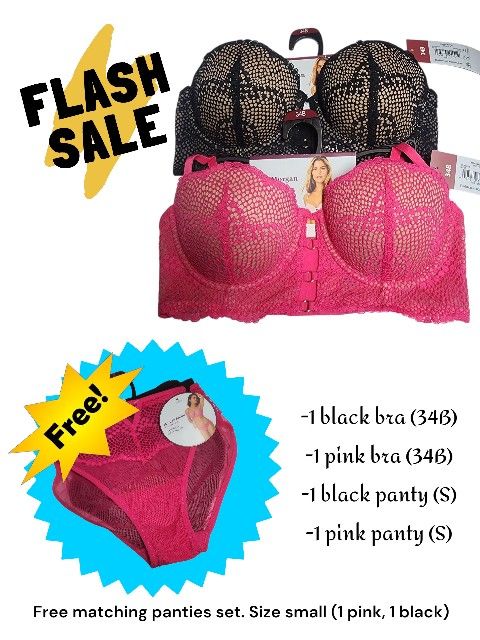 2 Matching Bra And Panty Sets