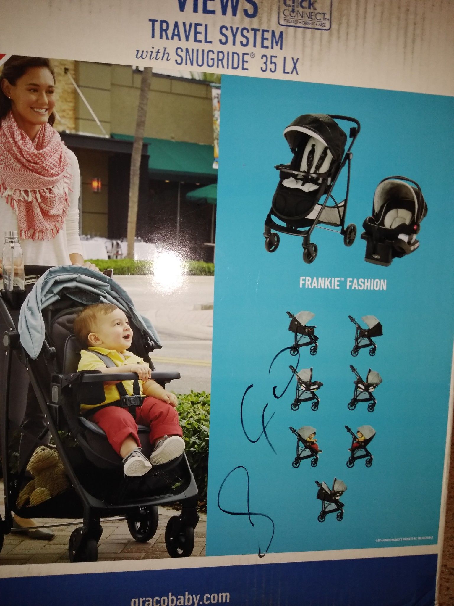 Never before opened* Brand new* Graco Baby Stroller 7 in 1 convertible with Car Seat*