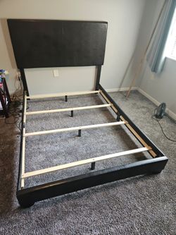 Full size bed frame and headboard