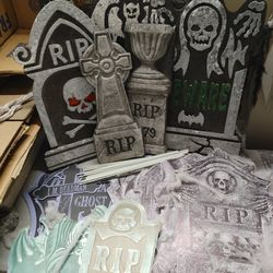 Tombstones, Warning Signs and Zombie Hands Bundle