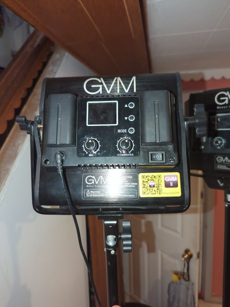 2 GVM RGB Music production light Kit.