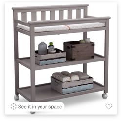 Baby Furniture Bundle – Crib, Changing Table, Changing Pad & Mattress – Like New!