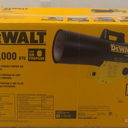 DEWALT Forced Air Propane 125000 -BTU Outdoor Portable Forced air Propane Heater