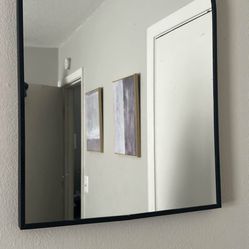 2 Black arched Mirrors