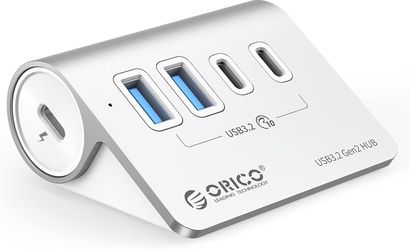 ORICO 4 Port / 7 Port USB 3.2 Hub Quick Charge Aluminum New 5Gbps USB-A Input (Like New - Everything included)