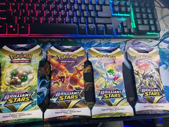 Pokémon Brilliant Stars Sleeved Boosters 4 Pack