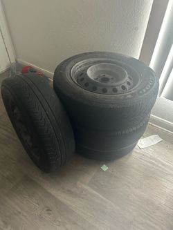 Goodyear Tires on Steel Rims – Set of 4