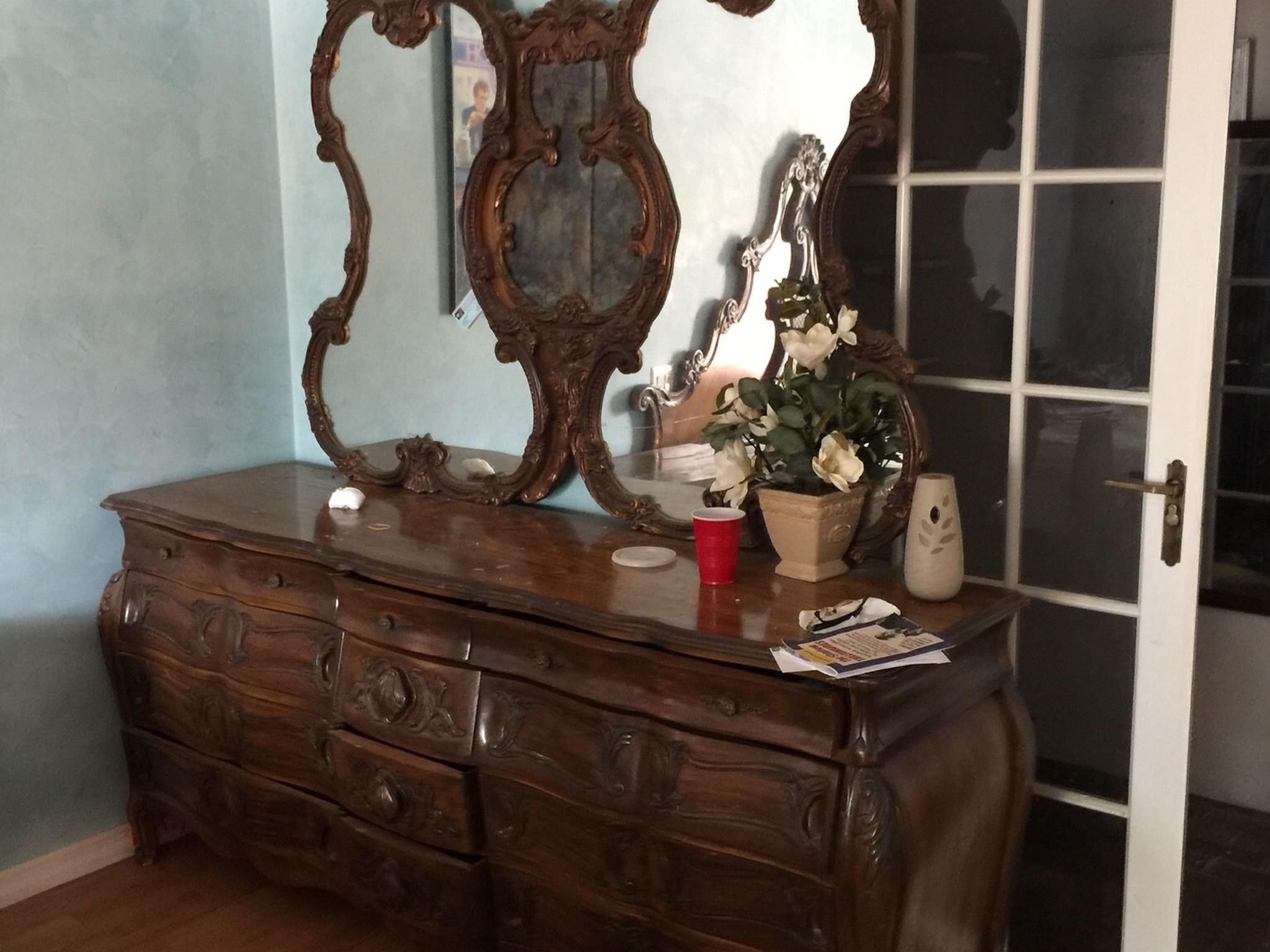 Elaborate Vintage Bedroom Set King Size 1970s