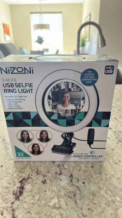 Nizoni 3-Mode USB Selfie Ring Light