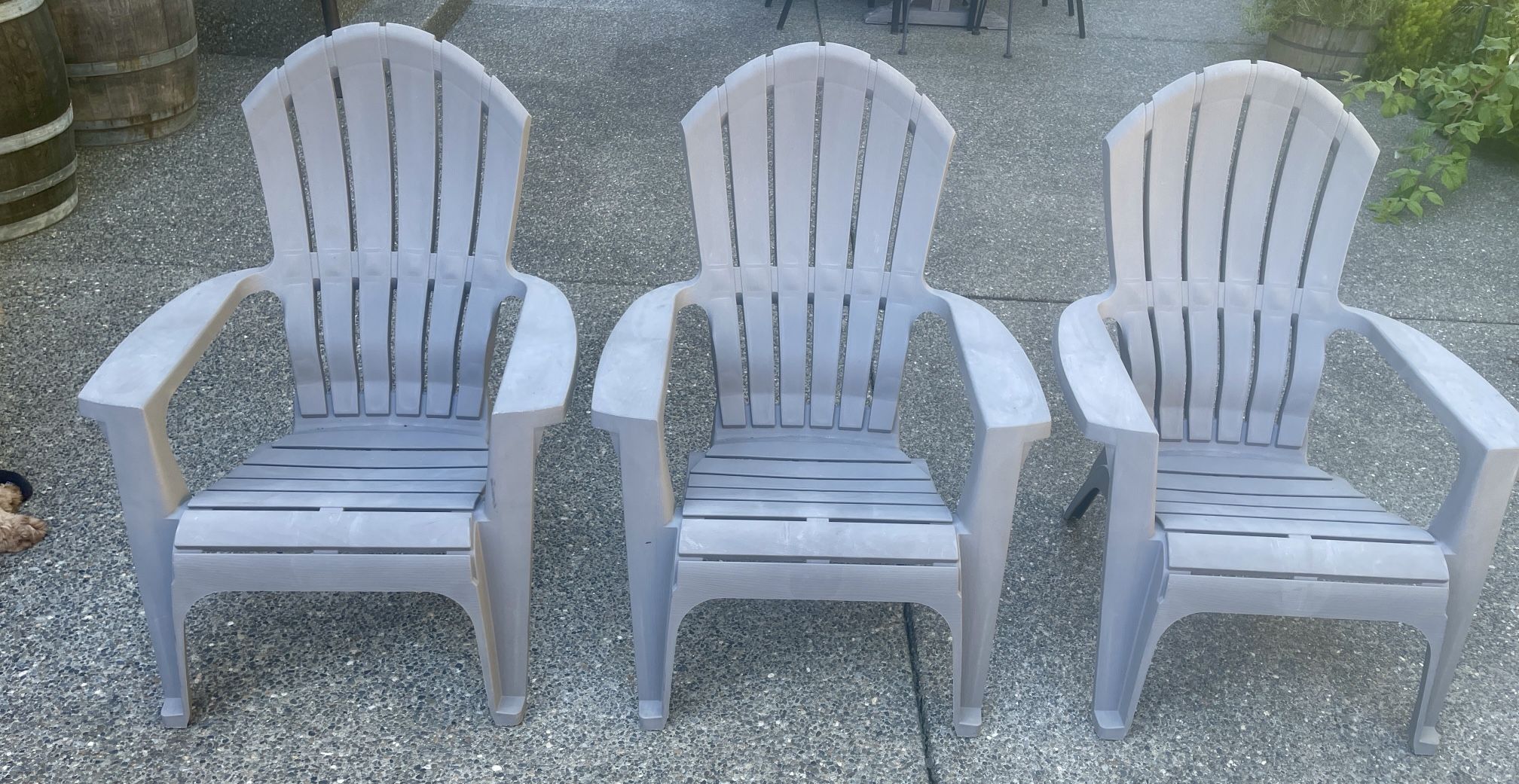 Adirondacks Outdoor Chairs 3 Available $20 Ea Or 3 For $50