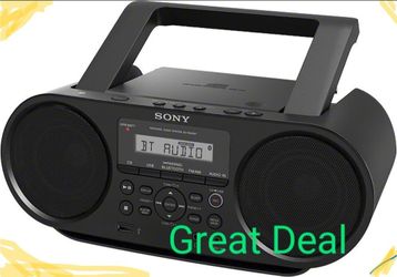 Sony Bluetooth Speaker Boombox.  CD Player, Radio. Wireless Speaker. Brand New. no retail box.