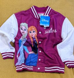 Disney Frozen Elsa & Anna Kids Varsity Jacket