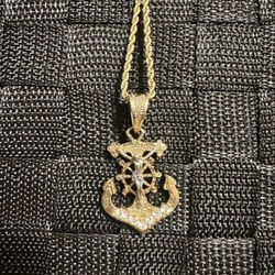 14K Gold & Diamond Jesus Pendant - OBO