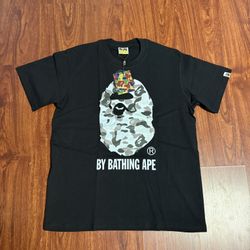 Bape White and Grey Camo Tee 