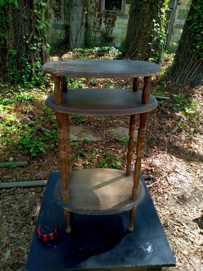 Old Small Wood Table