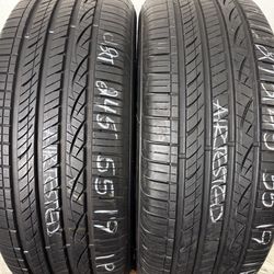 2 Tires 245 55 19 Hankook Ventus S1 Noble 2 High Tread