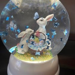 BBW Bunny Snow Globe Candle Holder 