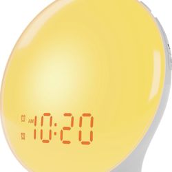 Wake Up Light Sunrise Alarm Clock for Kids, 
