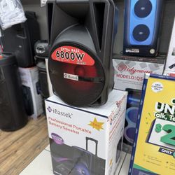 Bluetooth Speaker 12inch Karoake Wireless Mic Free