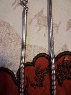 New stainless stainless silver tone 24in chain mpu serious buyer don't deliver cash only