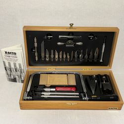 Vintage Deluxe X-Acto Knife Woodworking, Art, Craft, Hobby Set 
