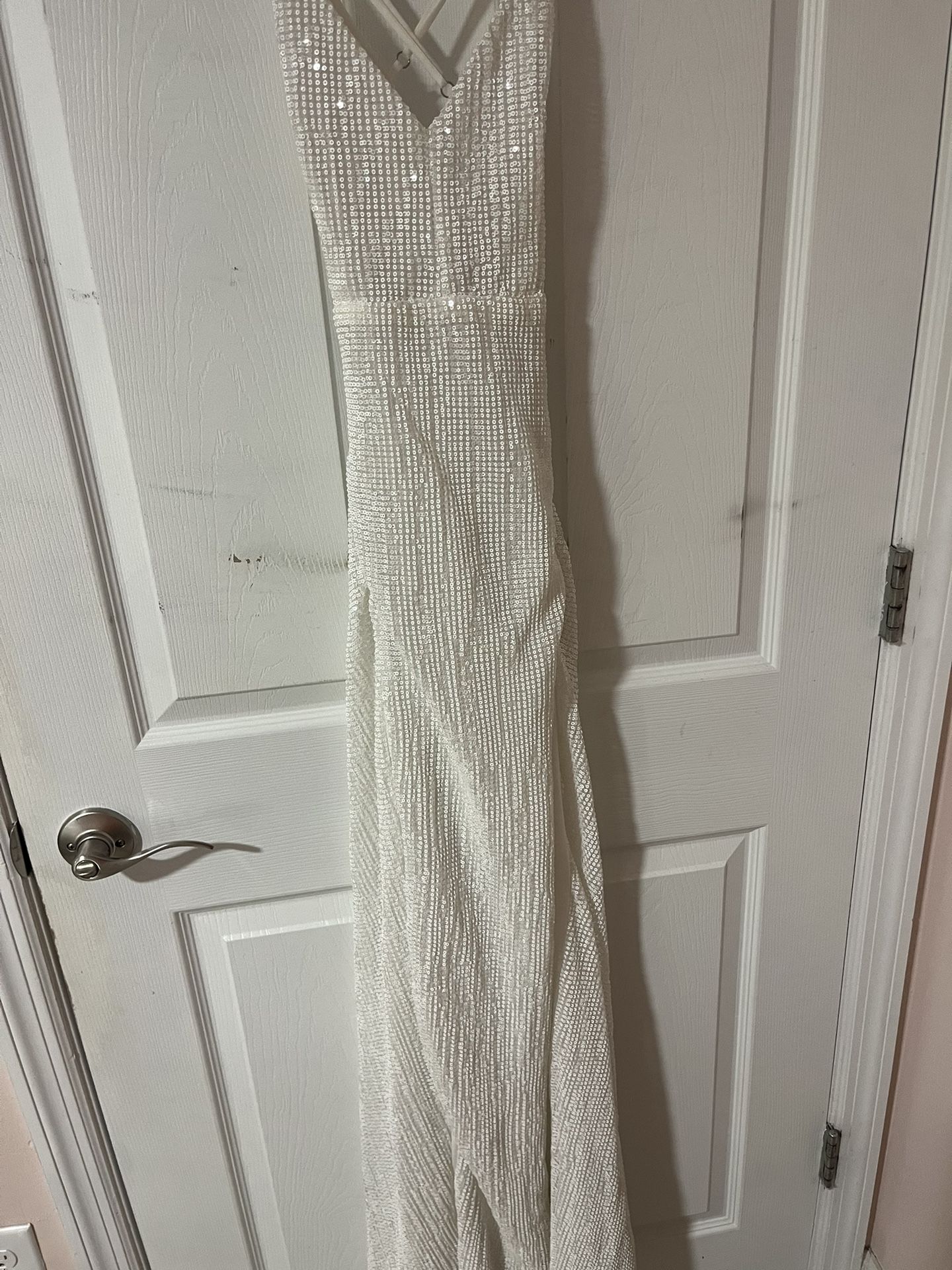 Fashion Nova White sequin Dress
