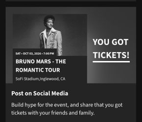 BRUNO MARS TICKETS
