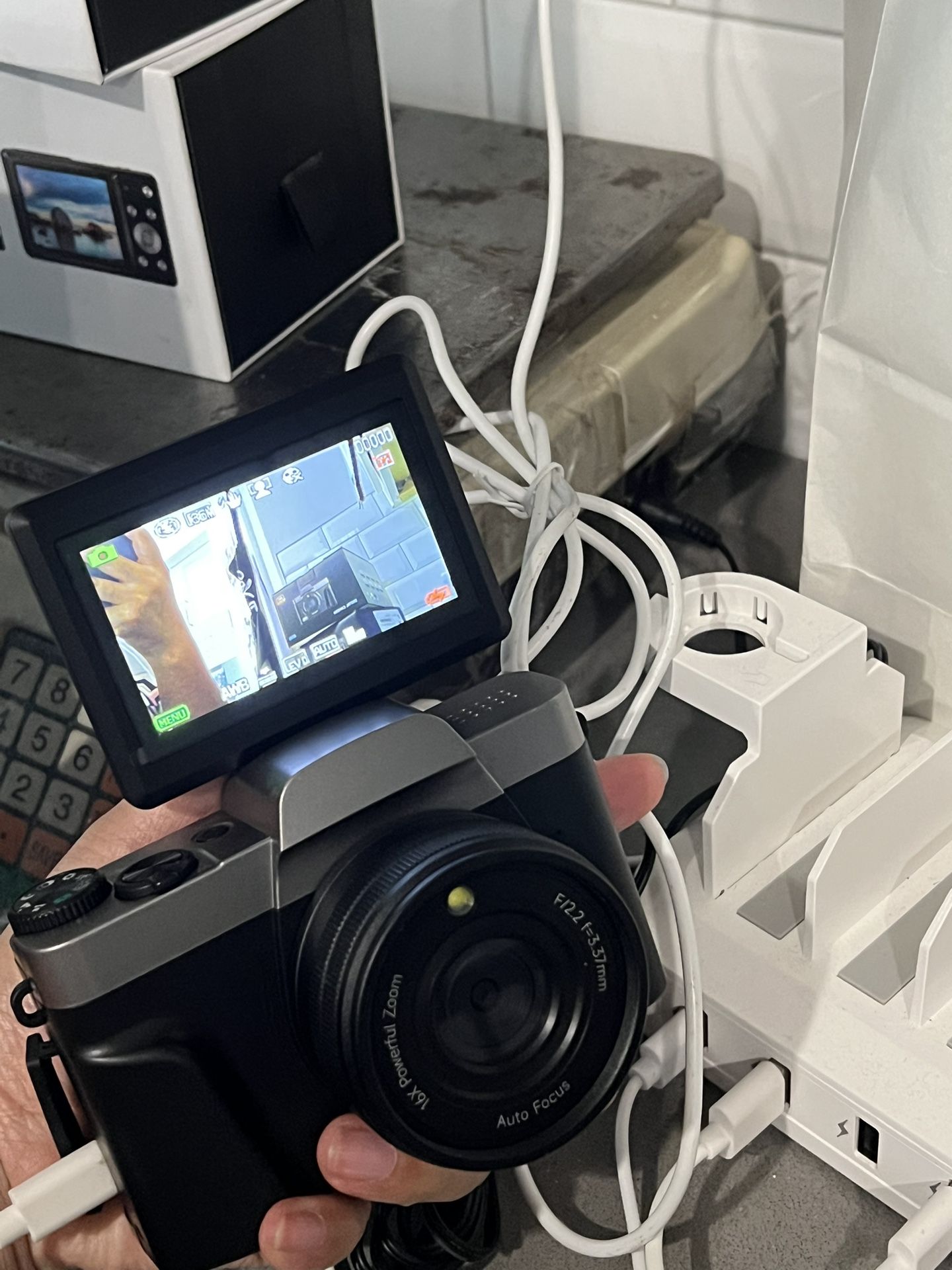 180° Flip Screen 4K Digital Camera