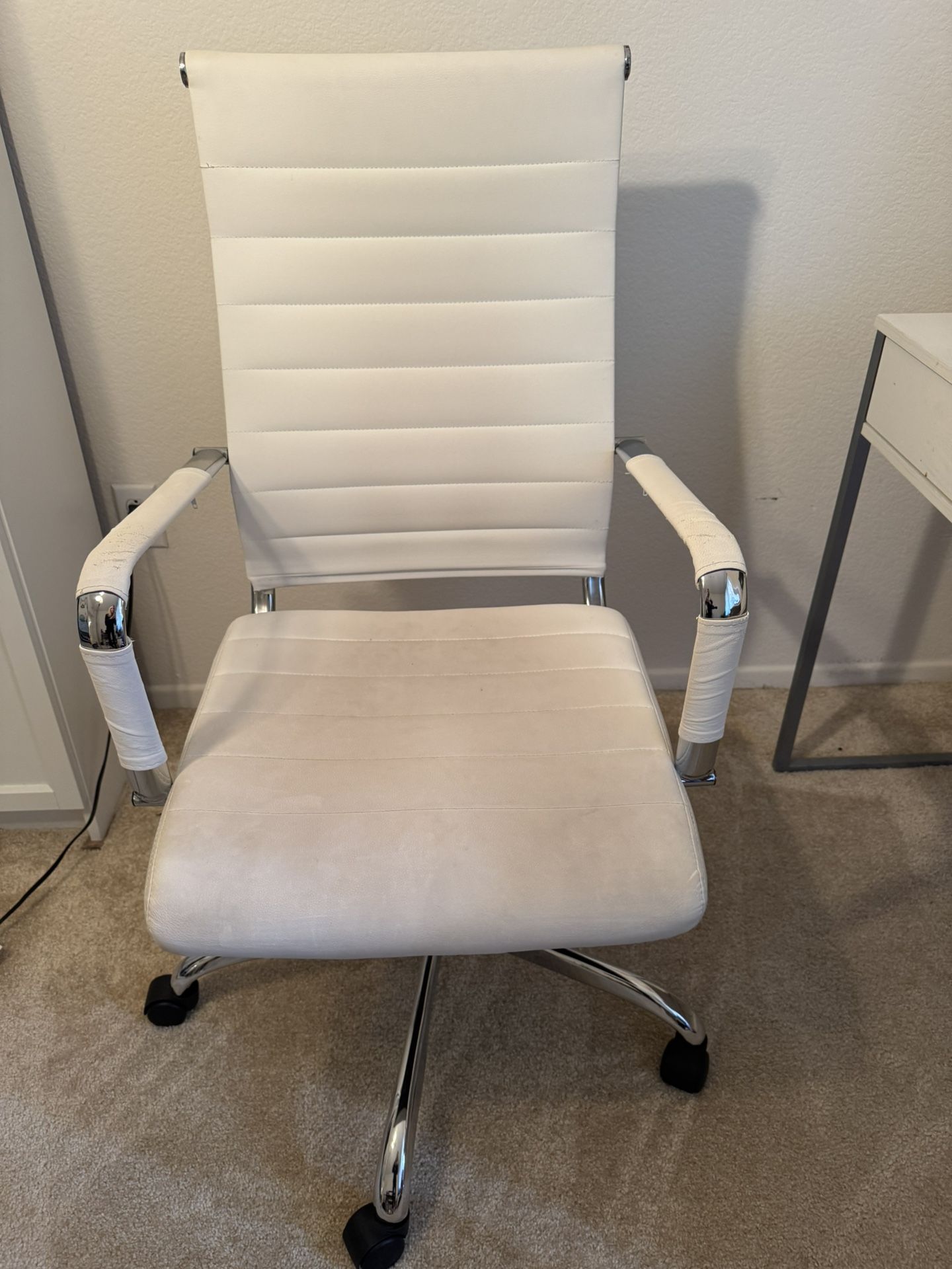 White And Silver Office Chair 