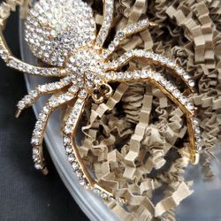 Spider BLING Brooch 