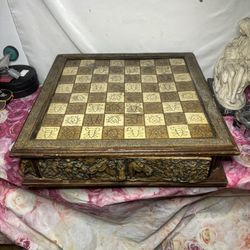 Mexican Malachite Chess Game 