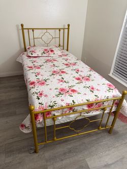 Twin bed frame and mattress OBO