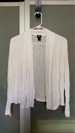 White cardigan