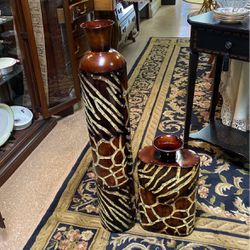 Home Decor Metal Zebra Rhinestone Pattern Vases10 Each