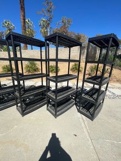 Black storage racks